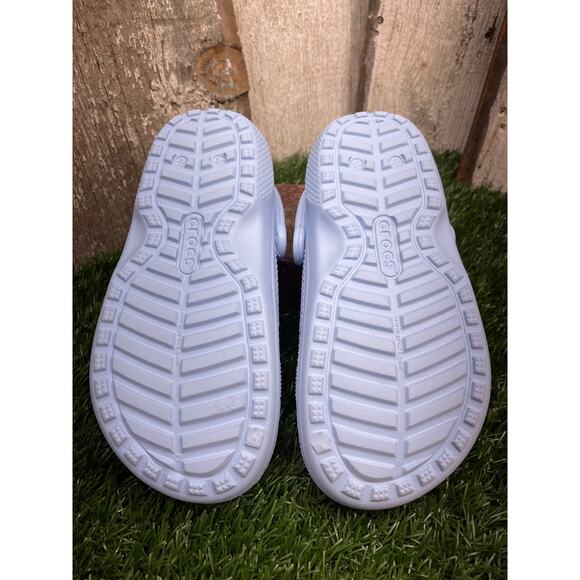 CROCS Lined Classic Clogs Baby Blue Women's 6 - Picture 6 of 6